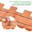 7" H x 33" W Wood Garden Fence Lawn Edging Borders