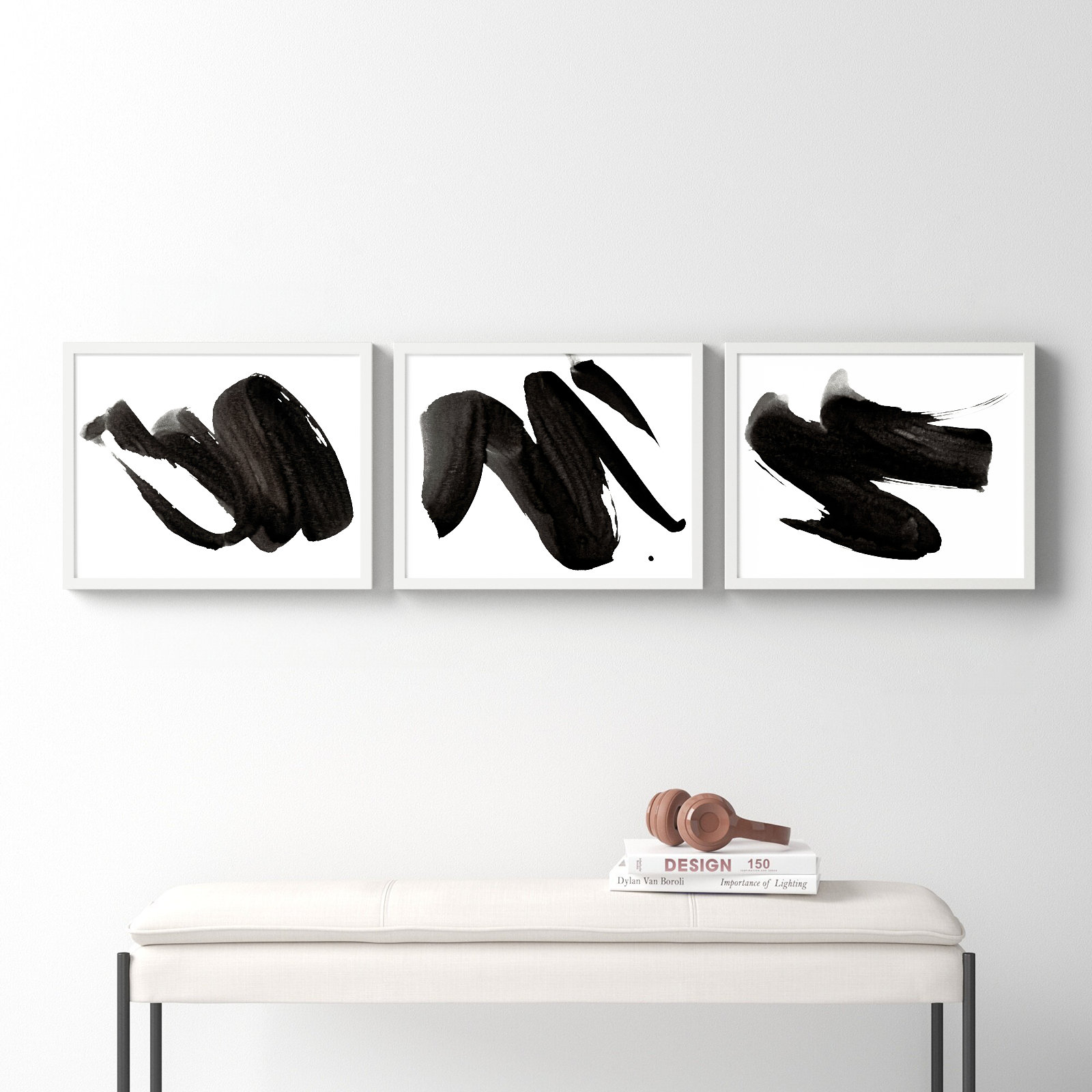 Dancers by Jacques Pilon, 16" H x 20" W x 1.25" D, White Framed