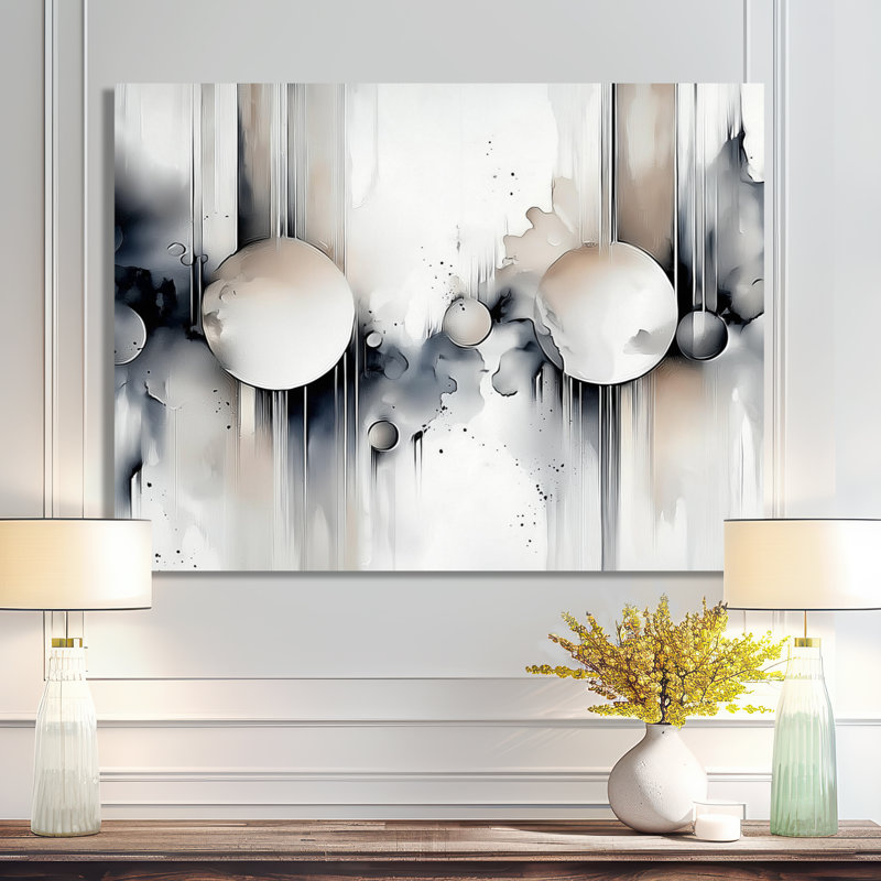 Suprematist Composition Of Grey Balance I - Abstract Suprematism Metal Decor, Modern Metal Print, 16" H x 32" W x 0.84" D