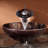 Glass Circular Vessel Bathroom Sink with Faucet-9112518