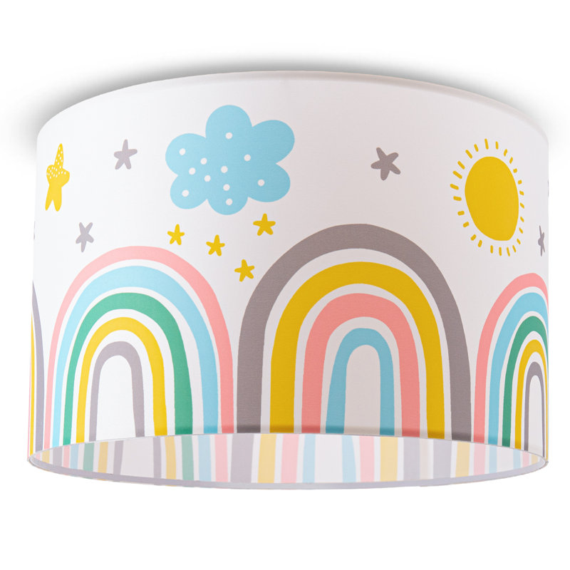 Klara Fabric Flush Ceiling Light
