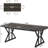 71" Farmhouse Dining Table For 6, Rustic Rectangular Kitchen Table With X-Trestle Metal Legs, Wood Top Dinner Table For Dining Room, Rustic Black-1449206251-1449206241
