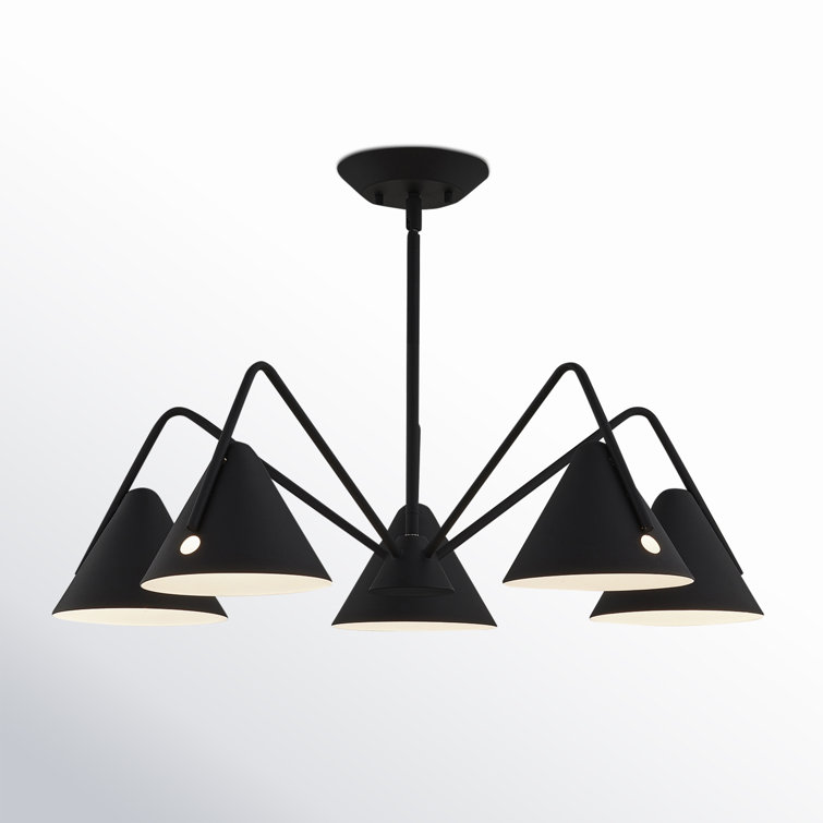 Dale 5 Light Metal Dimmable LED Chandelier
