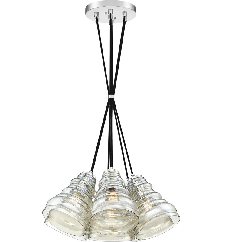 Luminaire suspendu en forme de cloche 7 lumières Theriot