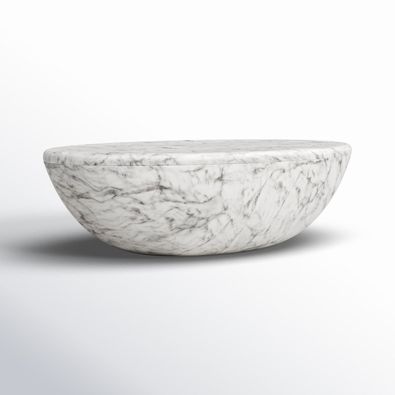 Table basse Ileana, Blanc / gris