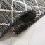 Tapis en jute / coton tissé à la main en fibre naturelle de couleur sud-ouest ivoire / noir-1481248146