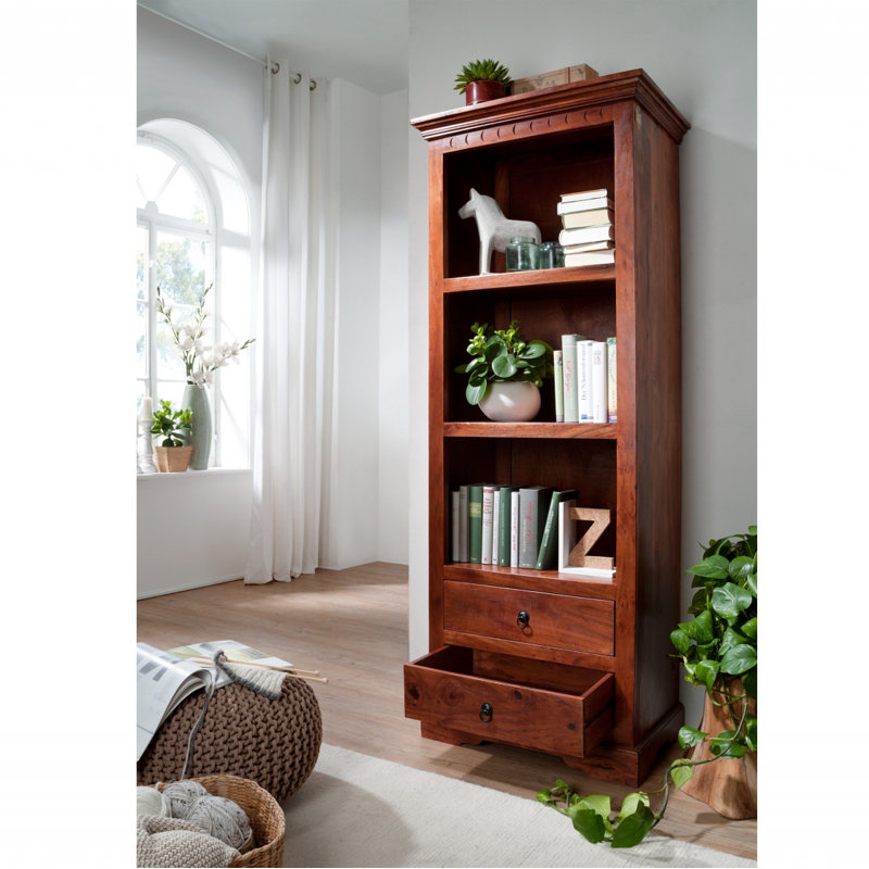 Oxford 178cm H x 68cm W Solid Wood Standard Bookcase