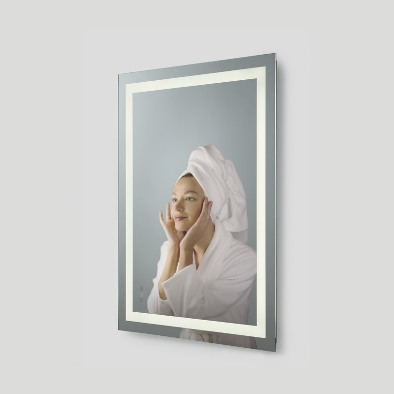 Jahon Rectangle Frameless Anti-Fog Wall Mirror, 36" x 48"