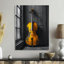 «Gray and Yellow Music Cello Chic - Music Jazz Wall Art