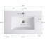 30 Inch x 18.5 Inch Ceramic Bathroom Vanity Sink Top with Single Hole, Drop In Bathroom Vessel Sink Bowl Rectangle