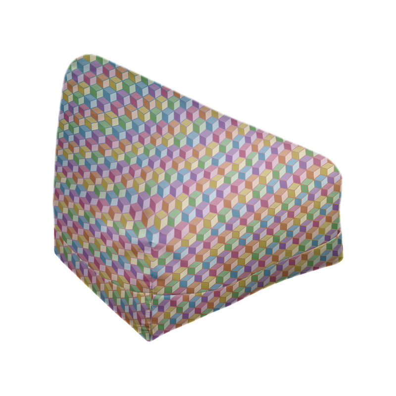 Sac de pois Kitterman, H 27 po x L 30 po x P 25 po, Pouf fauteuil, Bleuet des champs / mauve moyen / violet