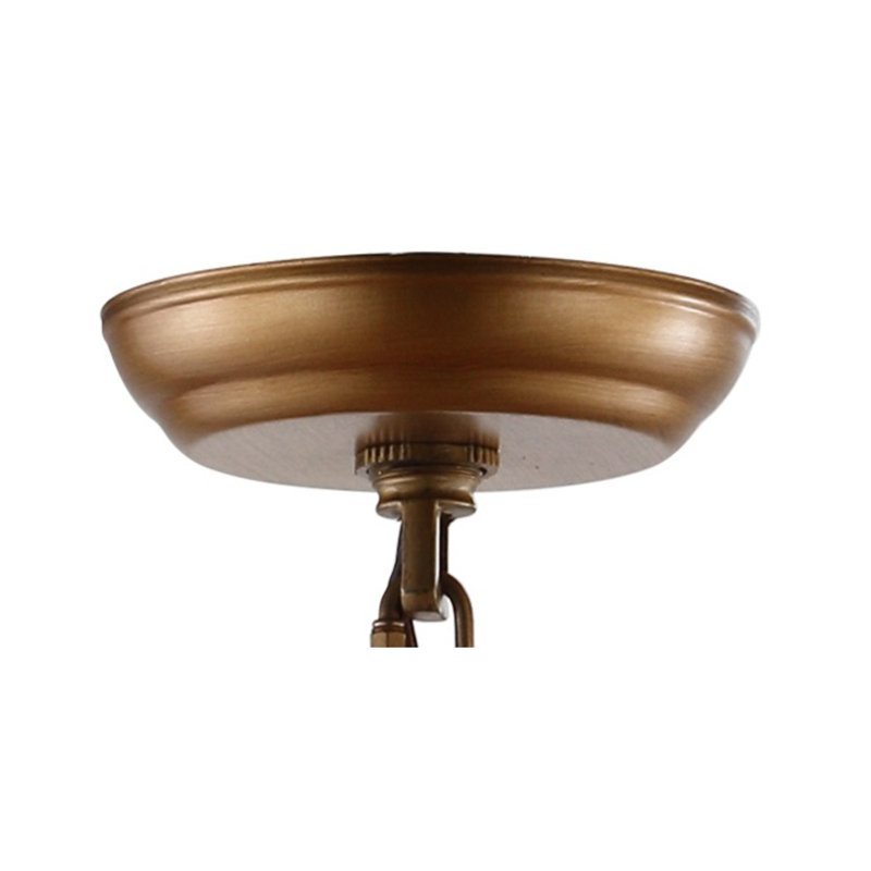 Joree 8 - Light Lantern Geometric Pendant, Antique Gold