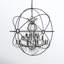 Lustre en forme de globe unique à 25 lumières avec détails en cristal Svante-22859134-22859135