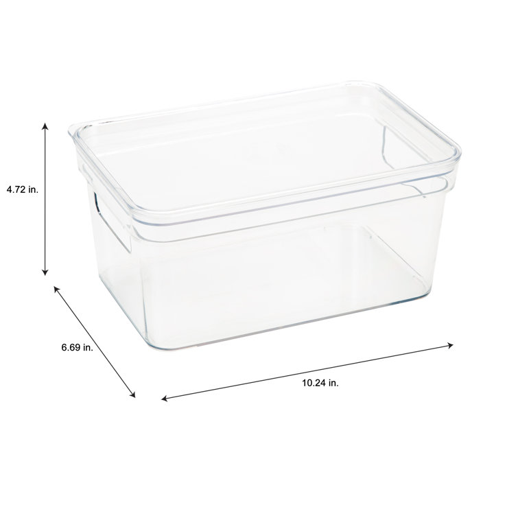 Rebrilliant Plastic Storage Bins With Lids For Organizing Small