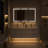 Lumino 60" Wall Mounted Double Sink Bathroom Vanity with Engineered Stone Top, LED Light, 6 Soft Close Drawers-577031230