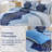 3-Piece Boho Aztec Western Quilt Set Textured Bedspread Coverlet with Pillowcases for All Seasons-122910333-122910332