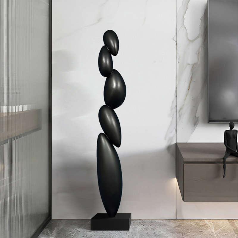 Objet décoratif en verre noir Boho