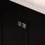 Meuble-lavabo noir 30 po avec lavabo simple, meuble-lavabo encastré, 2 portes et un tiroir