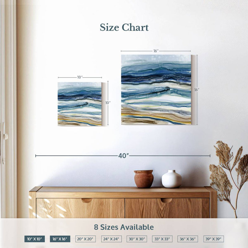 Avery Ocean's Movement, 16" H x 16" W