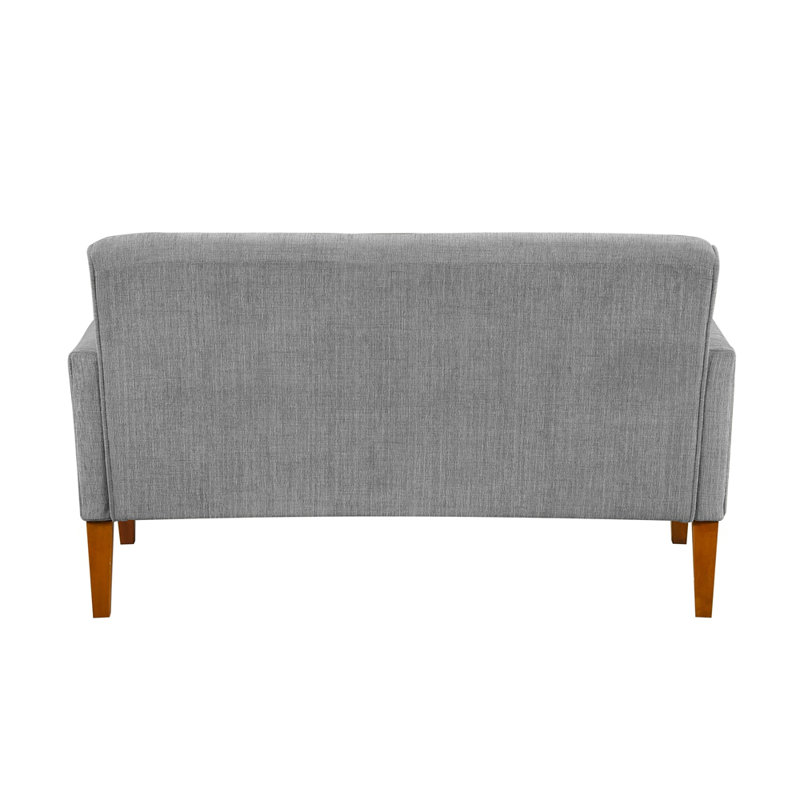 Modern Living Room Causeuse Chenille Upholstery Coils, Gris