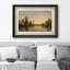 Rustic Countryside Vintage Sunset Horizon Forest Lake, reproduction d'art sur papier-91356458-91356459