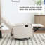 Fauteuil inclinable manuel chauffant chauffant avec chaise berçante et pivotante en tissu chauffant, beige-382782640