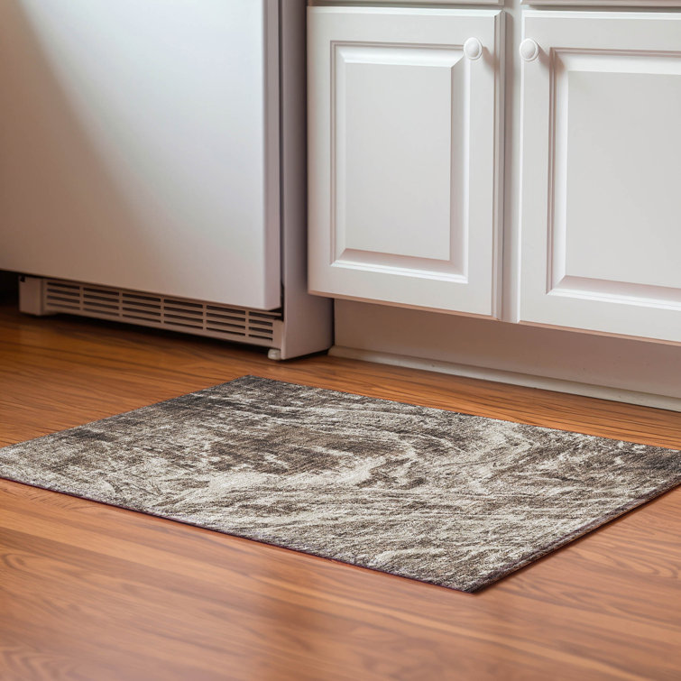 Premium Machine Washable Prisco Brown Rug