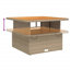 Englewood Square Solid Wood Outdoor Coffee Table-222891393-222891397