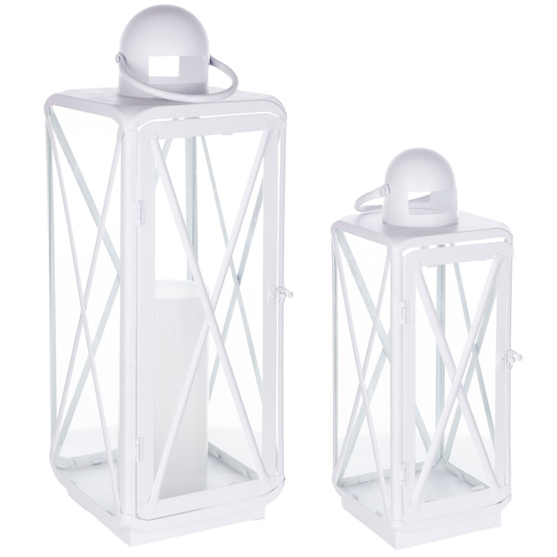 Porte-bougie lanterne, Blanc