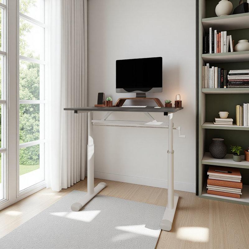 Bureau d'étude réglable pour enfants et adultes - Bureau multifonctionnel réglable en hauteur pour la maison / le bureau, conception compacte
