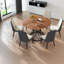 Ensembles de table de salle à manger (doit inclure à la fois la table et la chaise) Cuisine moderne en MDF de 6 pièces