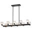 10 - Pour îlot de cuisine - Luminaire en cristal noir moderne à hauteur réglable, ampoule G9 10 * g9 *, 40 W maximum, conception américaine, suspension mate réglable, finition facile à installer, sensation luxueuse