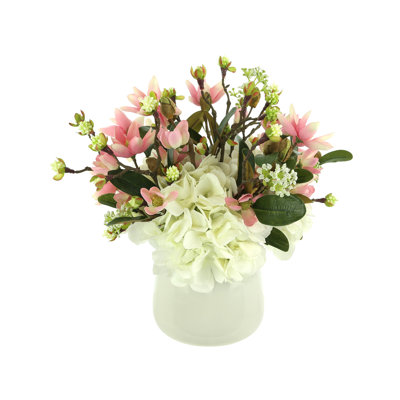 Faux Floral with Cherry Blossoms, Magnolias and Hydrangeas