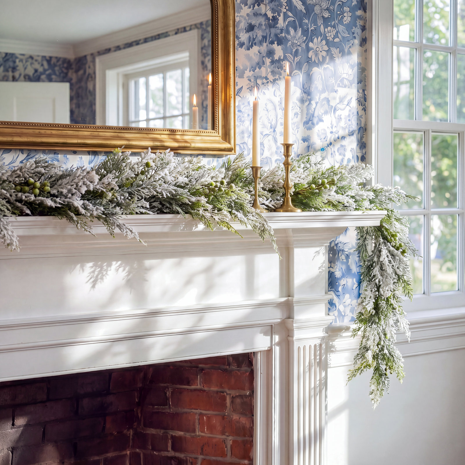 75'' in. Faux Cedar Garland