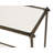 Hand Chased 60'' Glass Top Console Table