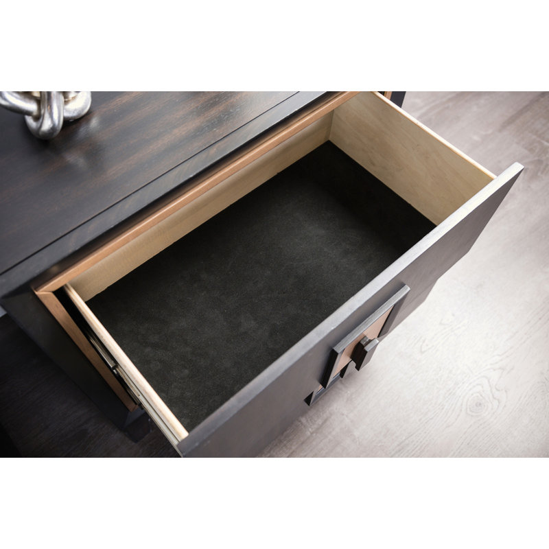 Mobilier de chambre à coucher contemporain avec table de chevet 1 pièce