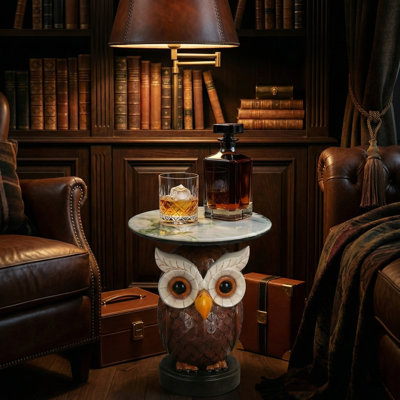 Table d'appoint hibou