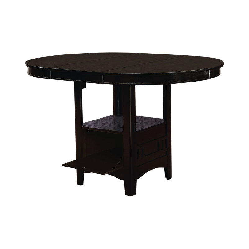 Beklabito Extendable Dining Table, Espresso, 30.5" H x 42" W x 60" L