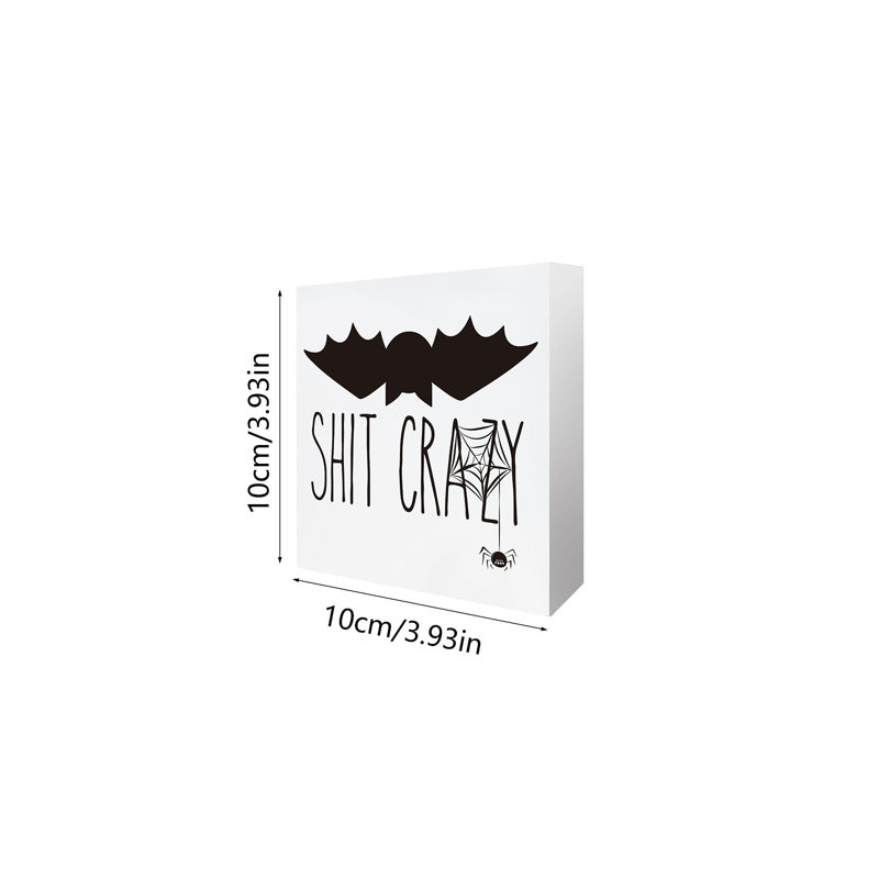 Ornement intéressant en forme de tasse de décoration de bureau d'Halloween, White,Orange