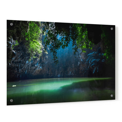 Art mural en verre Latitude Run «Lagoon» par Nicklas Gustafsson