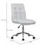 Chaise de bureau en tissu avec base en métal Geraghty-115313103-24748791