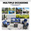 5 - Person Patio Conversation Set with Cushions-2097012912