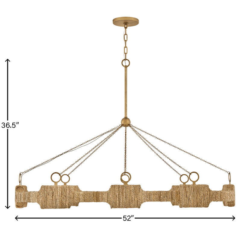 Hinkley Raffi LED Chandelier, 36.5" H x 52" W x 52" D
