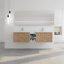 Meuble-lavabo avec lavabo et tablettes de rangement, armoire combinée 30 po et 12 po