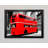 London Red Double Decker Bus - Single Picture Frame Print-1532050280