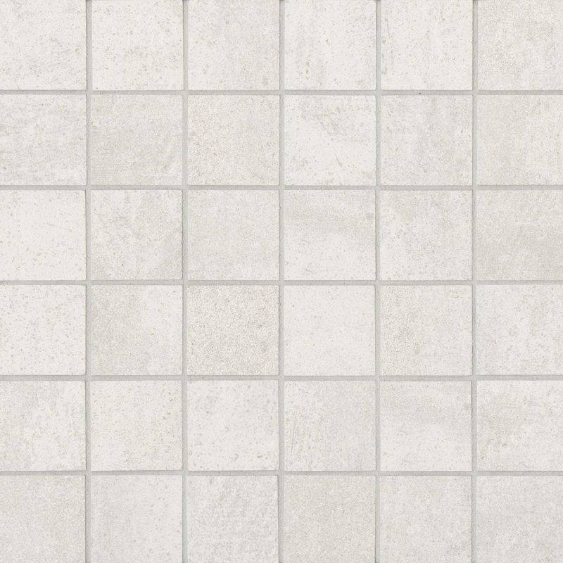2" x 2" Porcelain Mosaic Tile, Creme