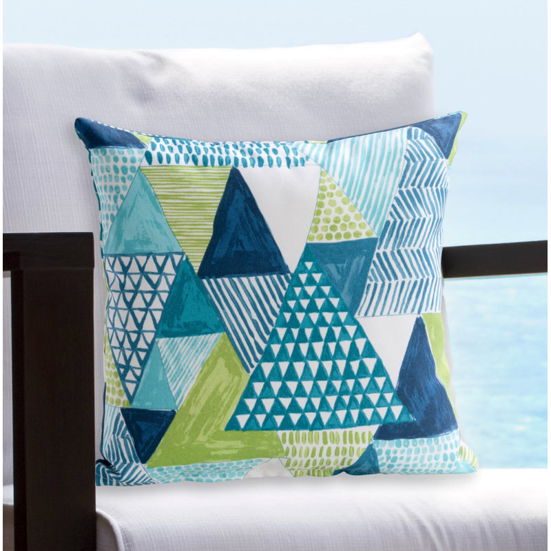 Debonaire Geometric Outdoor Throw Pillow, 16" x 16"