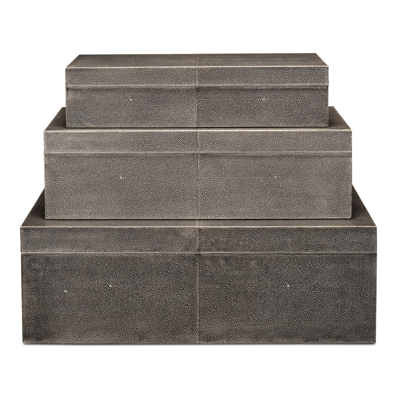 Shagreen Accent, Black Shagreen Antique