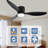 52" Smart Flush Mount Ceiling Fans With Lights Remote,Quiet Dc Motor,Outdoor Indoor Low Profile White Ceiling Fan,Control With Wifi Alexa App,Dimmable,Abs Blades,For Modern Bedroom Patio