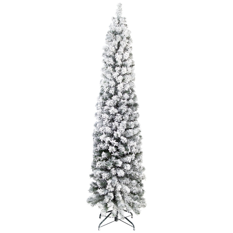 Arbre de Noël artificiel pin vert enneigé 6 pi - non éclairé